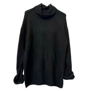 HEMA Turtle Neck Long Sleeve Knit Pullover Sweater Black Small